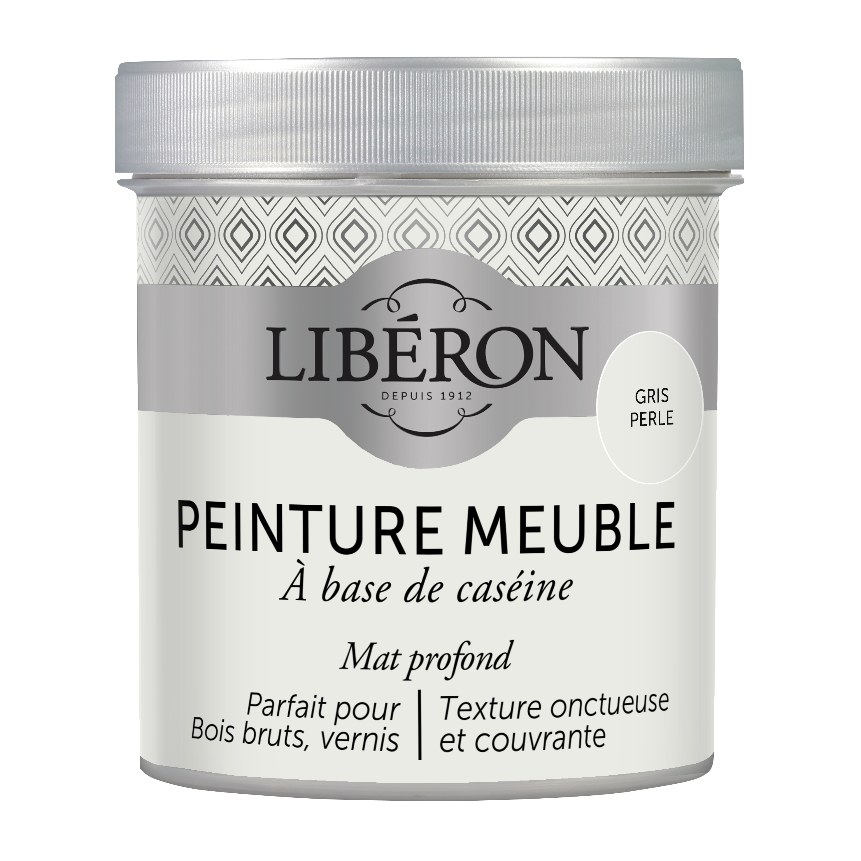 PEINTURE MEUBLE À BASE DE CASÉINE GRIS PERLE 500ML